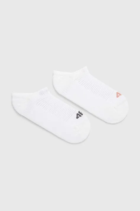 Čarape 4F 2-pack za žene, boja: bijela