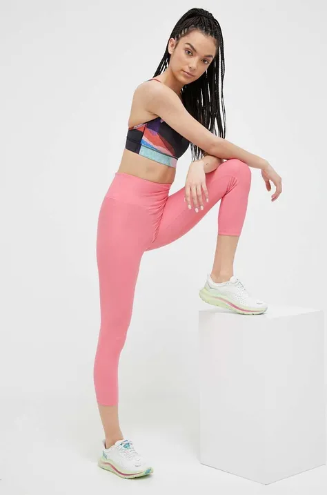 Casall legginsy treningowe kolor różowy gładkie