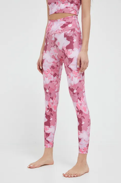Casall legginsy do jogi kolor różowy wzorzyste