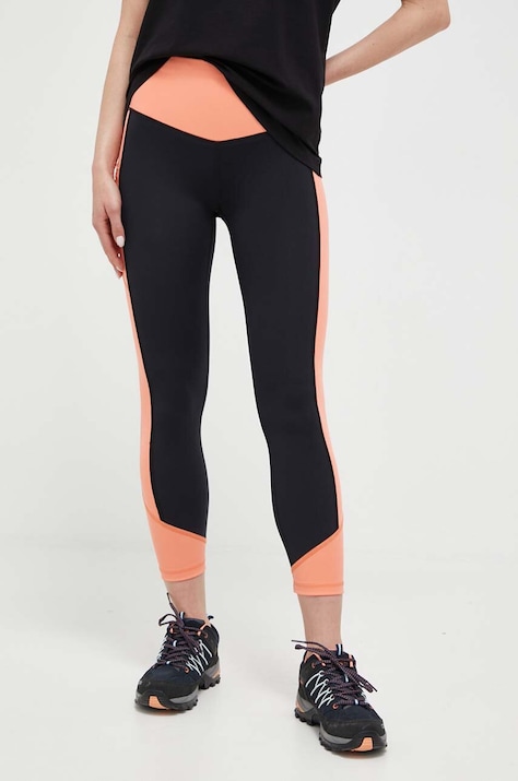 Mammut legginsy sportowe Massone damskie kolor czarny wzorzyste