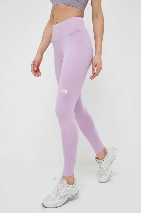 The North Face legging lila, női, nyomott mintás