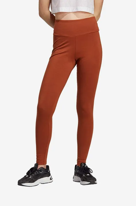 adidas Originals leggings women's brown color