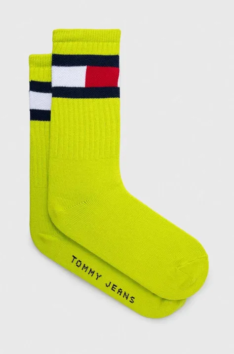 Čarape Tommy Jeans za žene, boja: žuta