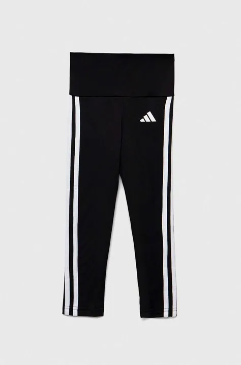 adidas legginsy dziecięce G TR-ES 3S kolor czarny z aplikacją