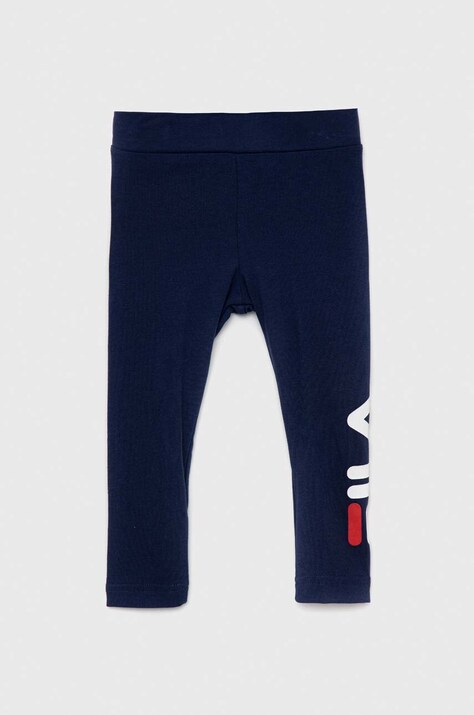 Dětské legíny Fila tmavomodrá barva, s potiskem