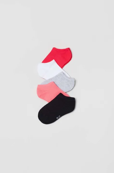Дитячі шкарпетки OVS 5-pack колір рожевий