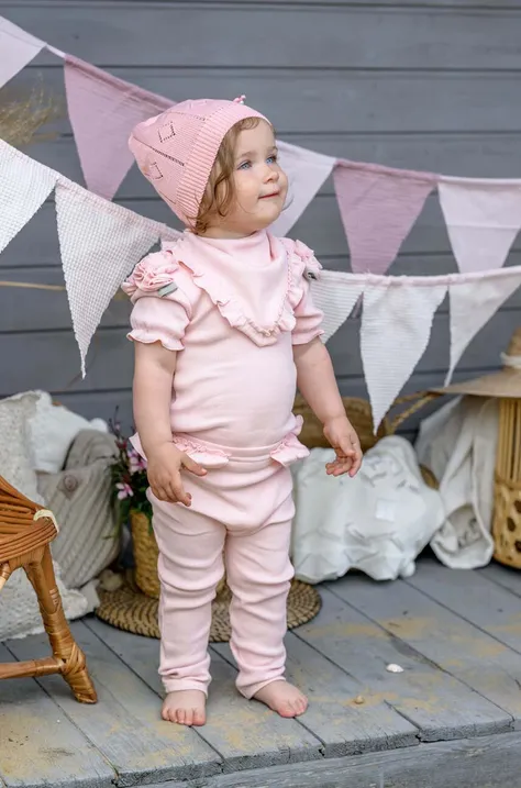 Tajice za bebe Jamiks boja: ružičasta, glatki materijal