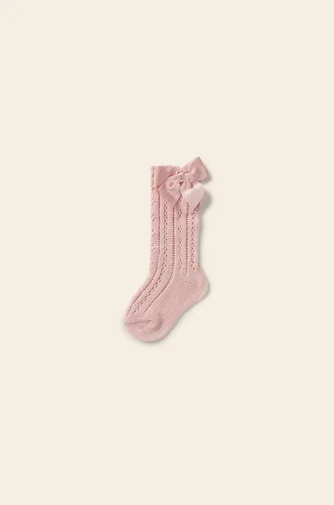 Дитячі шкарпетки Mayoral колір рожевий