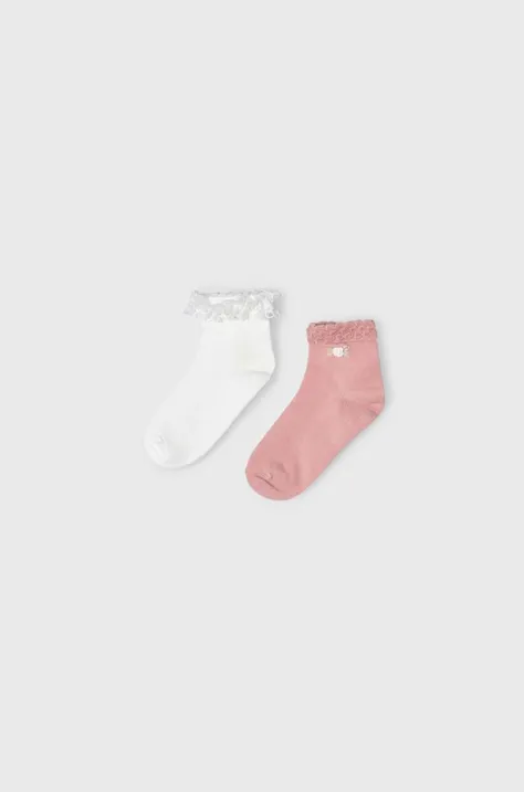Otroške nogavice Mayoral 2-pack roza barva