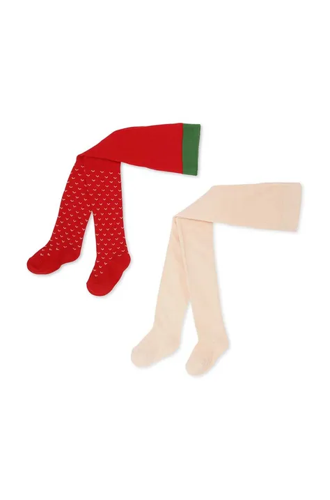 Hlačne nogavice Konges Sløjd 2-pack rdeča barva