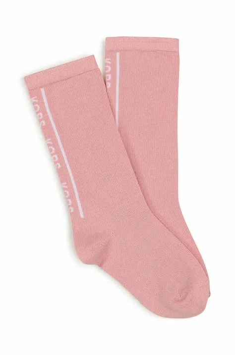 Дитячі шкарпетки Michael Kors колір рожевий