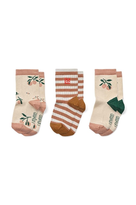 Детские носки Liewood 3 шт цвет оранжевый