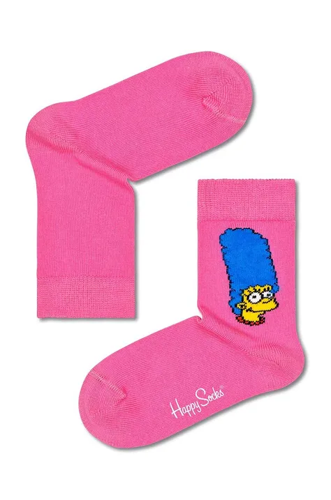 Дитячі шкарпетки Happy Socks Marge колір рожевий