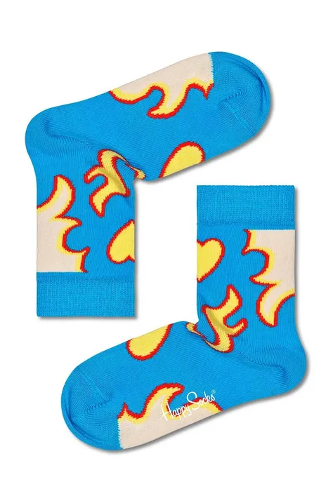 Happy Socks skarpetki dziecięce Kids Bling It kolor niebieski