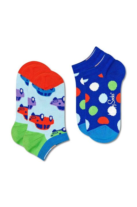 Дитячі шкарпетки Happy Socks Kids Car 2-pack
