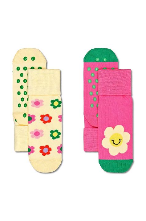 Παιδικές κάλτσες Happy Socks Kids Smiley Daisy 2-pack