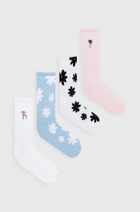 Čarape Hollister Co. 4-pack za muškarce, boja: ružičasta