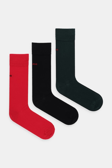 HUGO calzini pacco da 3 uomo colore nero