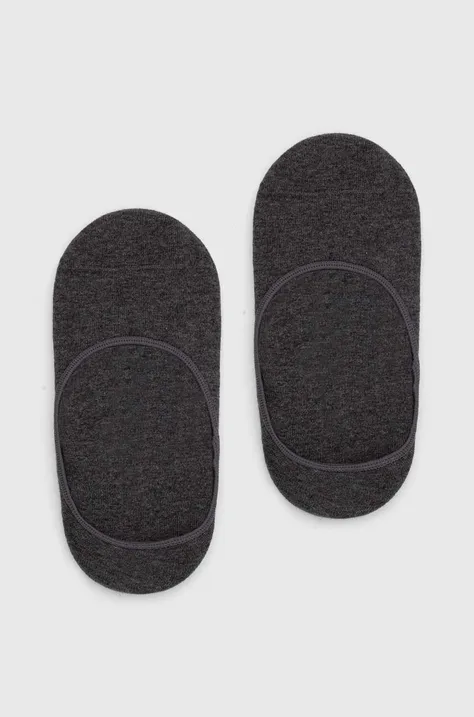 Ponožky HUGO 2-pak pánske, šedá farba, 50491244