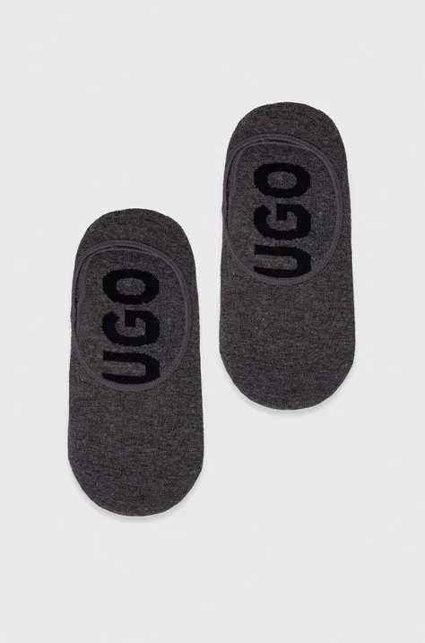 Ponožky HUGO 2-pak pánske,šedá farba,50491244