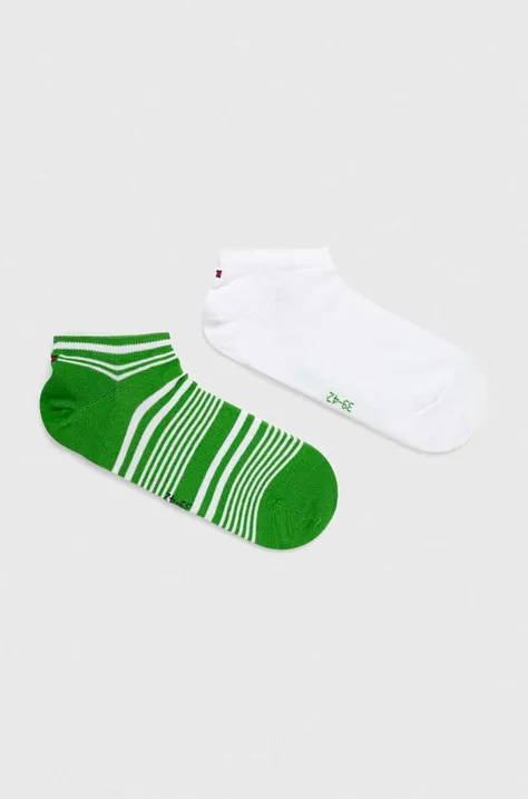 Κάλτσες Tommy Hilfiger 2-pack χρώμα: πράσινο