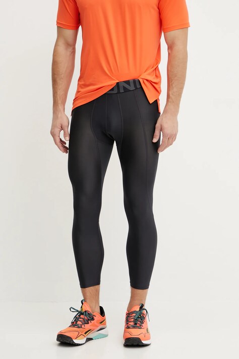 Tréningové legíny Under Armour HG Armour čierna farba, s potlačou, 1361588