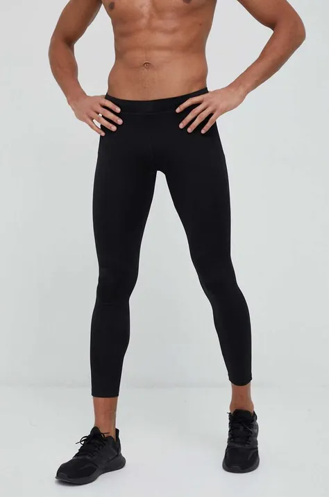 4F legginsy treningowe kolor czarny gładkie