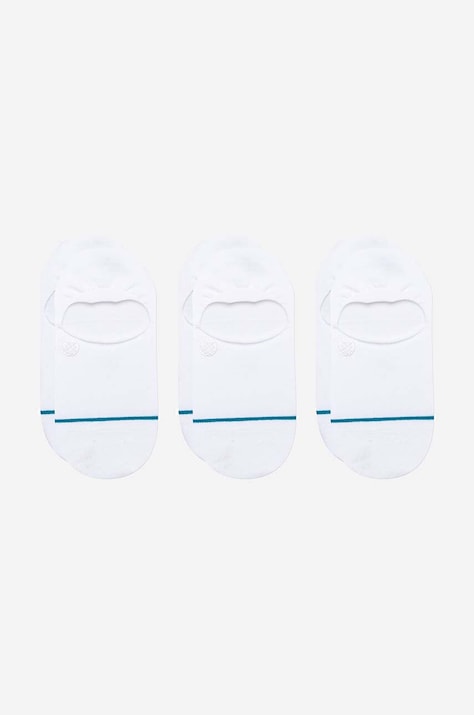 Ponožky Stance Icon No Show 3-pak A145A23ICO-WHT, pánske, biela farba