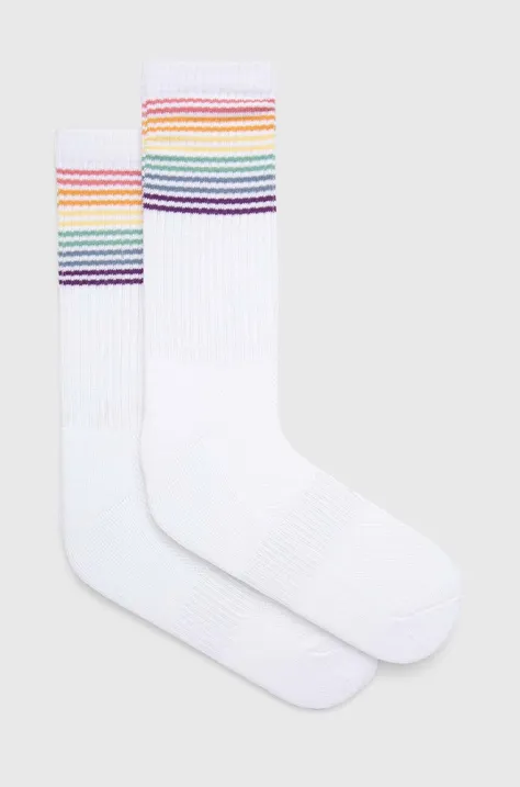 Ponožky Abercrombie & Fitch pánske, biela farba
