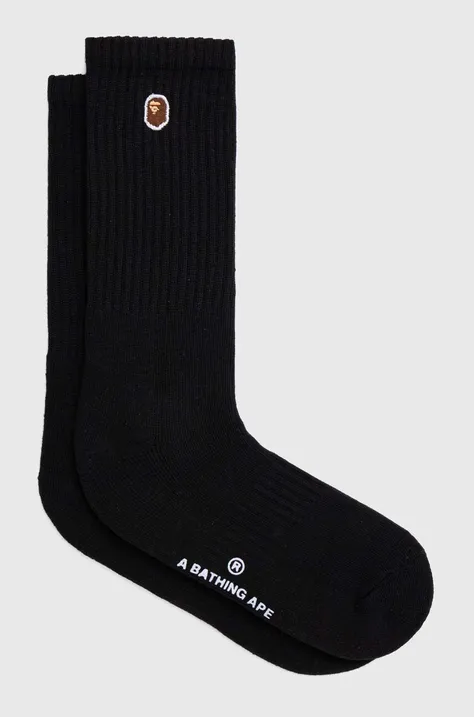 Ponožky A Bathing Ape pánske, čierna farba