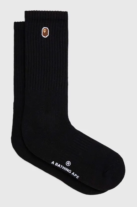 A Bathing Ape socks men's black color