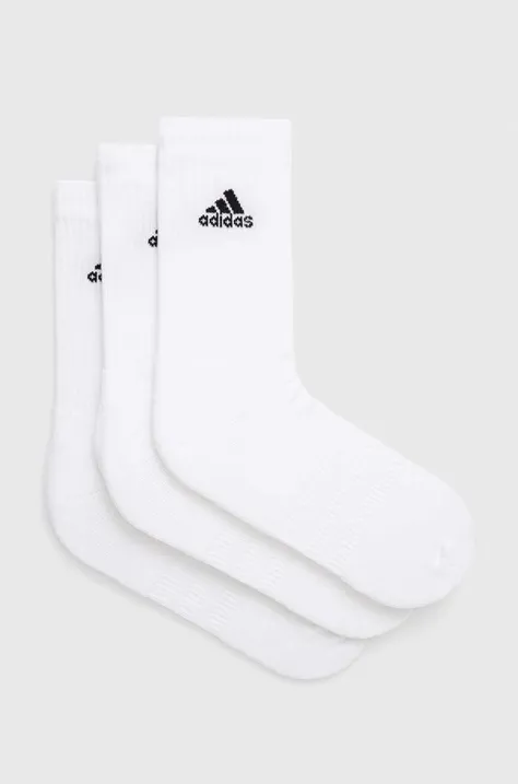 Ponožky adidas Performance 3-pak biela farba