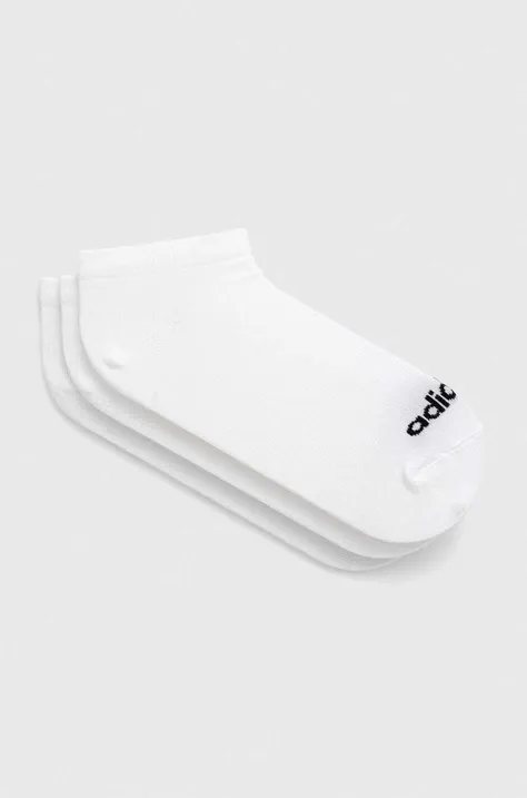 Шкарпетки adidas 3-pack колір білий