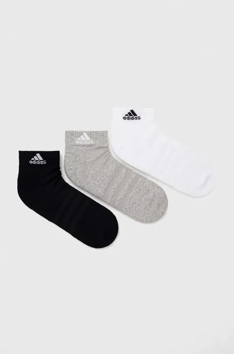 Ponožky adidas Performance 3-pak biela farba