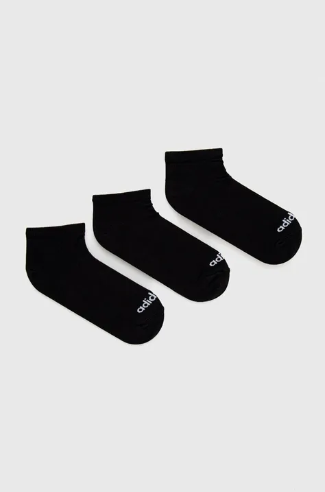 Čarape adidas 3-pack boja: crna
