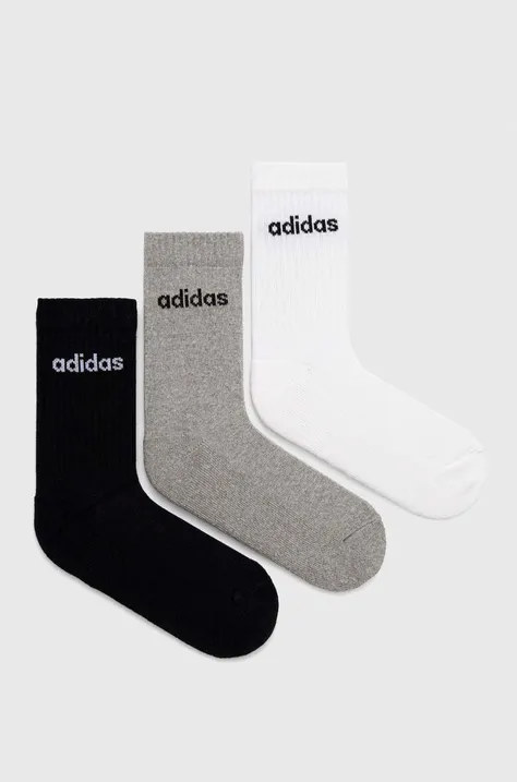 Κάλτσες adidas Performance 3-pack χρώμα: μαύρο