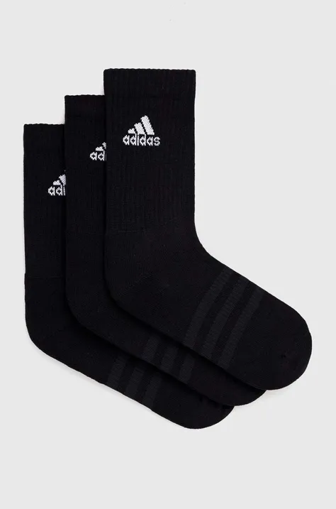 Nogavice adidas Performance 3-pack črna barva