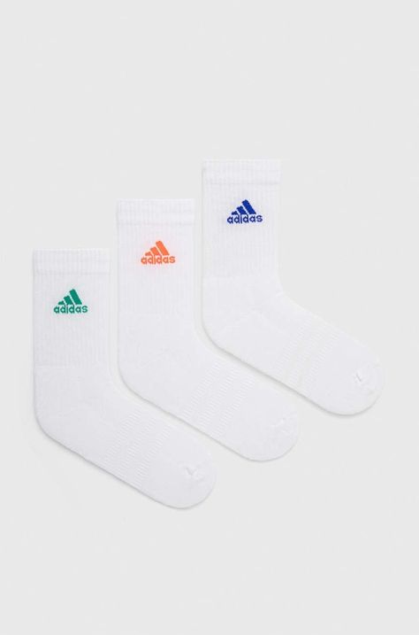 Чорапи adidas Performance (3 броя) в бяло