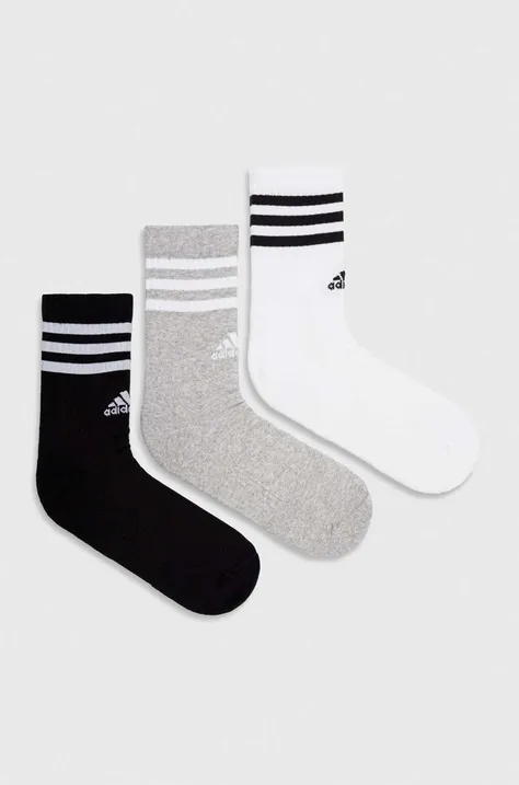 Κάλτσες adidas 3-pack χρώμα: άσπρο