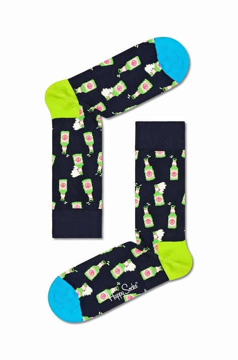 Ponožky Happy Socks tmavomodrá barva