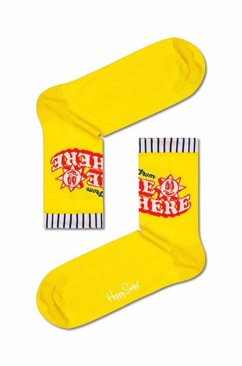 Κάλτσες Happy Socks Yellow Greetings
