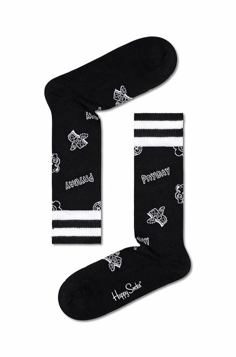 Čarape Happy Socks Black Payday Crew