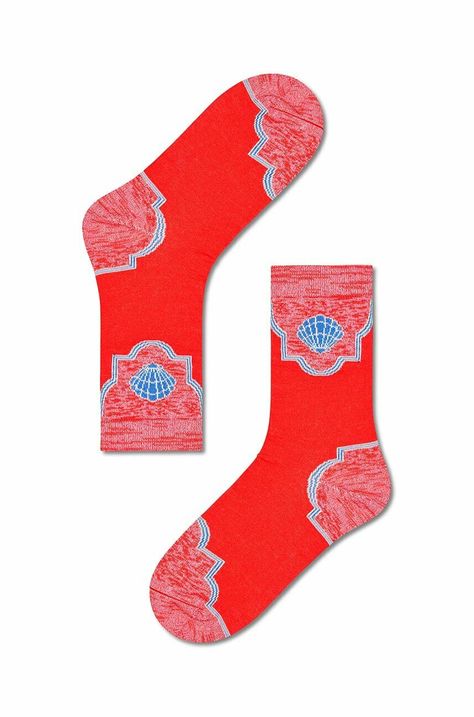 Ponožky Happy Socks Red Viviana Crew