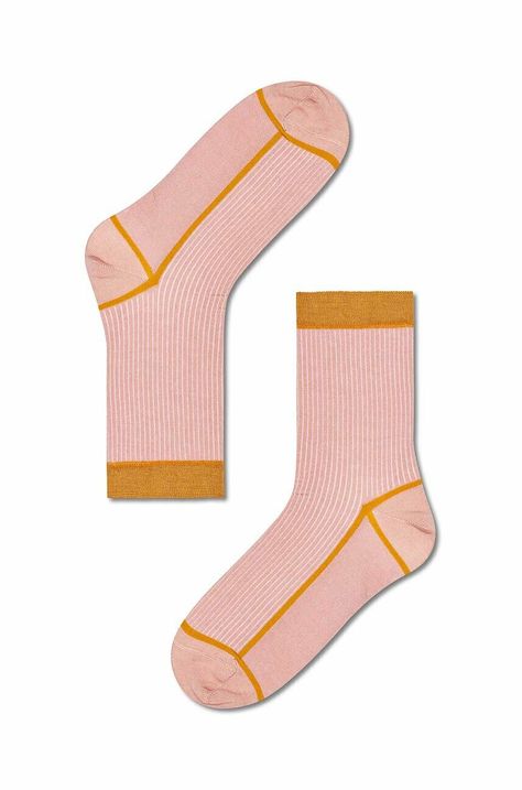 Ponožky Happy Socks Light Pink Liv Crew