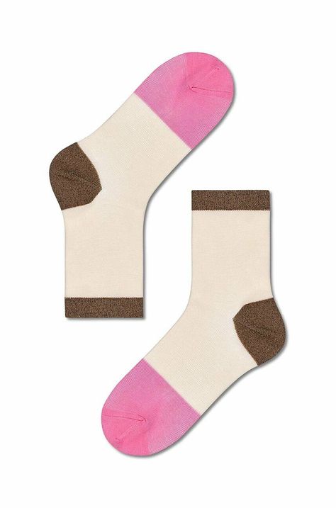 Čarape Happy Socks Beige Liza Ankle