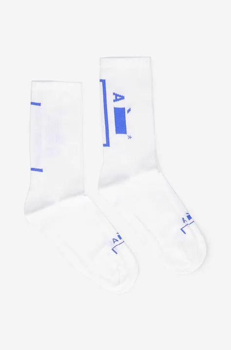 Κάλτσες A-COLD-WALL* Barcket Sock χρώμα: άσπρο