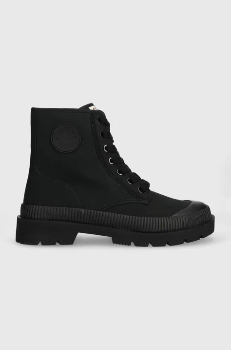 Πάνινα παπούτσια Gant Frenzyn χρώμα: μαύρο