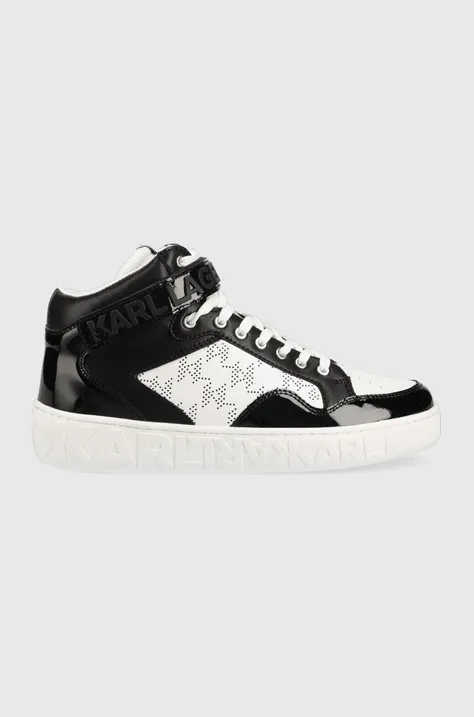 Δερμάτινα αθλητικά παπούτσια Karl Lagerfeld KL61056 KUPSOLE III χρώμα: μαύρο KL61056