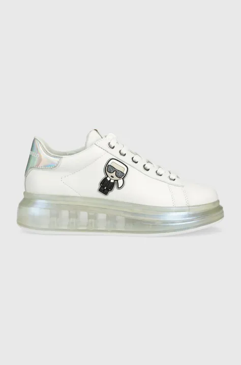 Шкіряні кросівки Karl Lagerfeld KL62631I KAPRI KUSHION колір білий