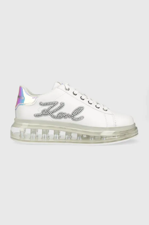 Karl Lagerfeld sneakersy skórzane KL62610P KAPRI KUSHION kolor biały